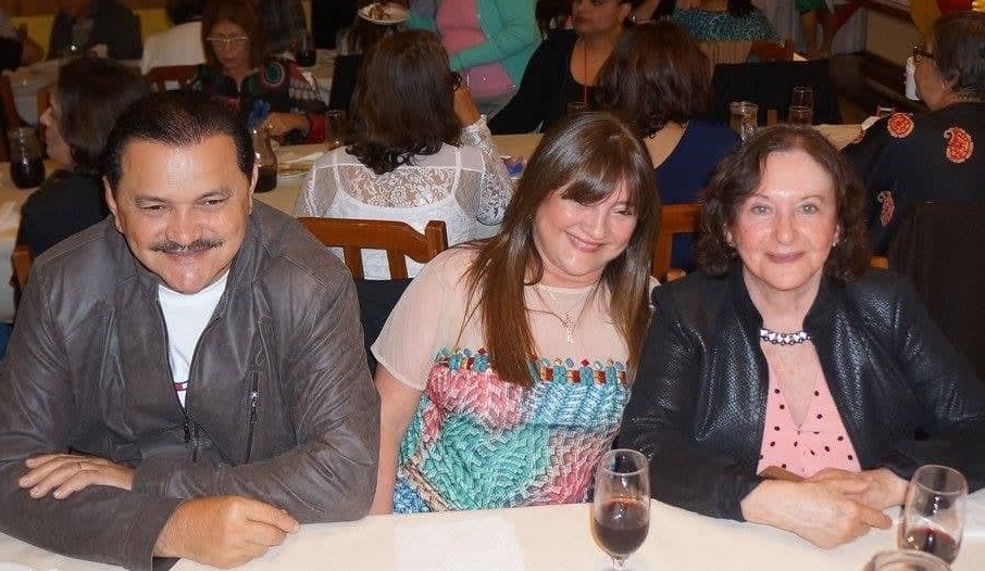 Avó de Rubens com a filha, Suely e o genro ex-deputado Rubão...