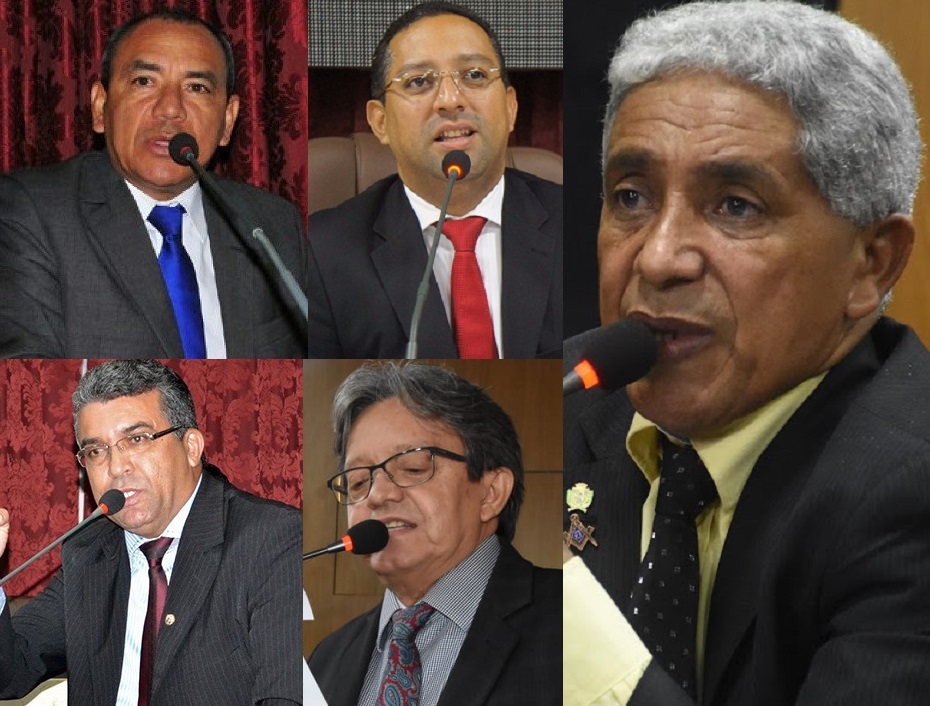 Genival Alves, Marcial Lima, Ricardo Diniz, Silvino Abreu e Dr. Gutemberg.