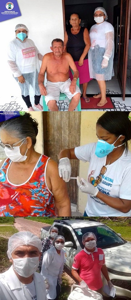 Prefeitura de Santana realiza vacinação em domicílio de idosos...
