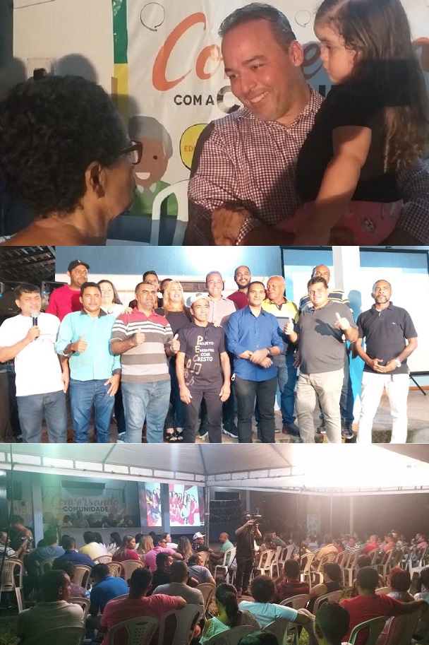 Fred levou sua mensagem até a comunidade...