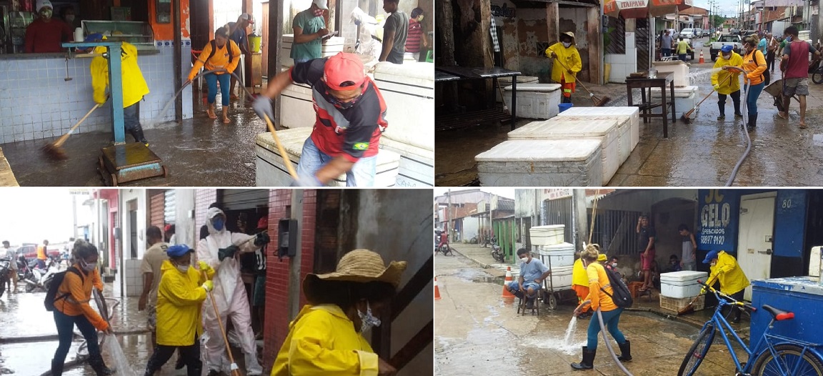 Prefeitura inicia higienização e limpeza de espaços públicos para prevenir o coronavírus