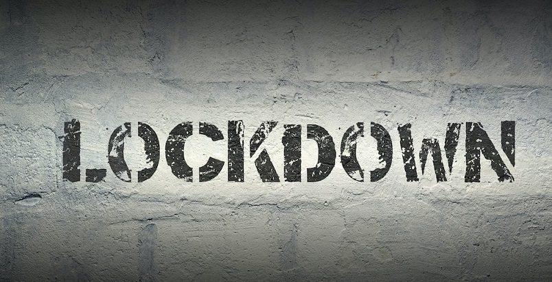 lockdown (bloqueio total de atividades) 