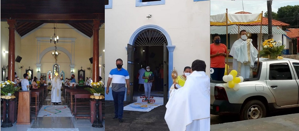 Fred esteve nesta manhã na Paróquia Nossa Senhora da Luz...