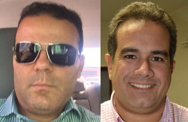 Fábio Muniz Cordeiro e o ex-prefeito prefeito, Sergio Ricardo de Albuquerque Bogea.