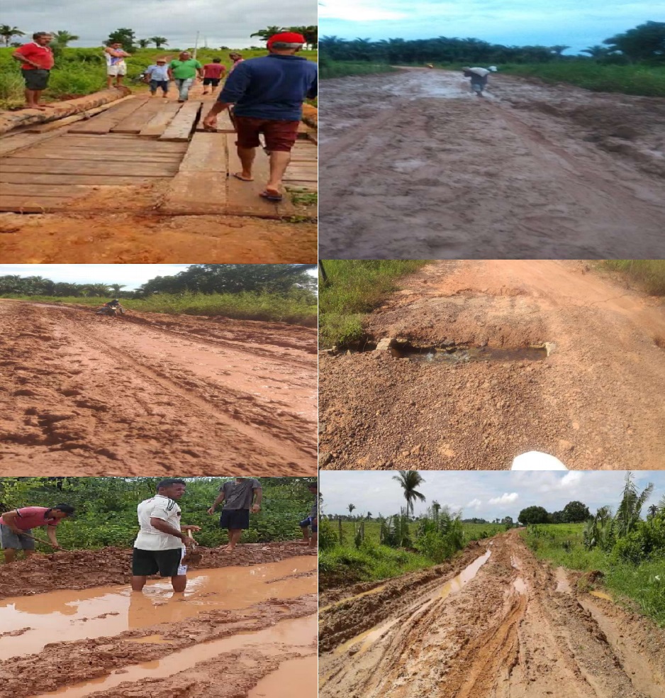 Estradas que engenheiro alega estarem recuperadas, estão na verdade, em estado deplorável...