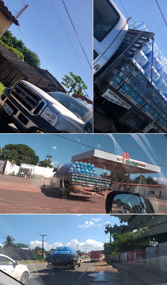 Caminhão da Codevasf em desvio de função...