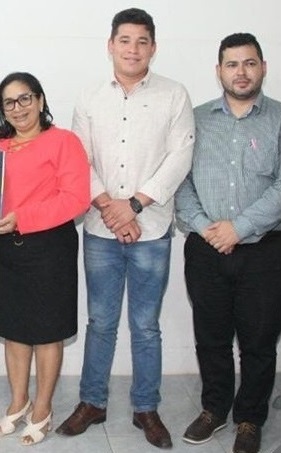 Secretário de Planejamento e Articulação Governamental, Jameson Malheiros; o Secretário Adjunto de Planejamento, Anderson Soare Prefeita em exercício, Paula Azevedo