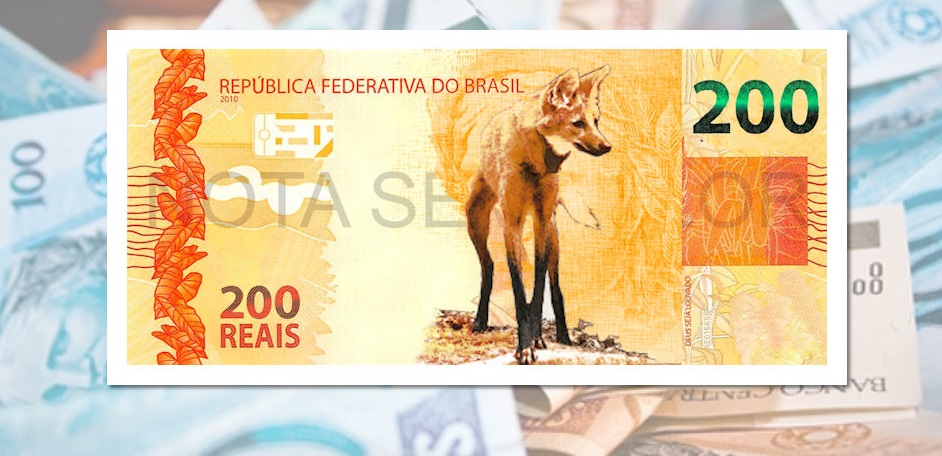 Imagem meramente ilustrativa; Banco Central ainda não divulgou o modelo da nova nota...