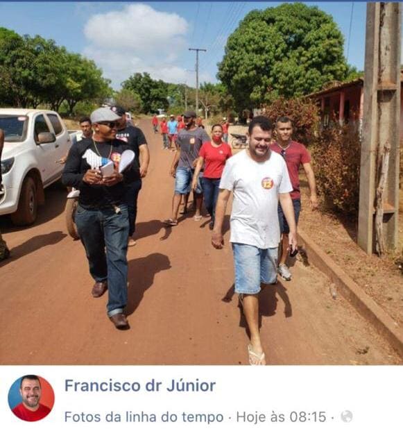 Imagens publicada nas próprias redes sociais do candidato...