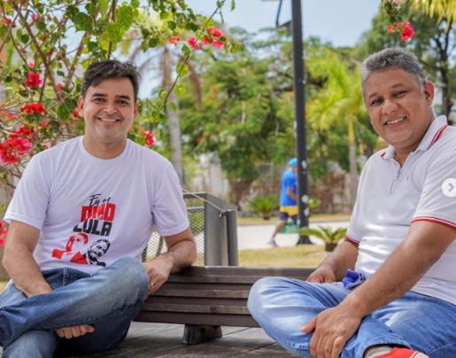 Companheiros de chapa, Rubens e Honorato estão alinhados...