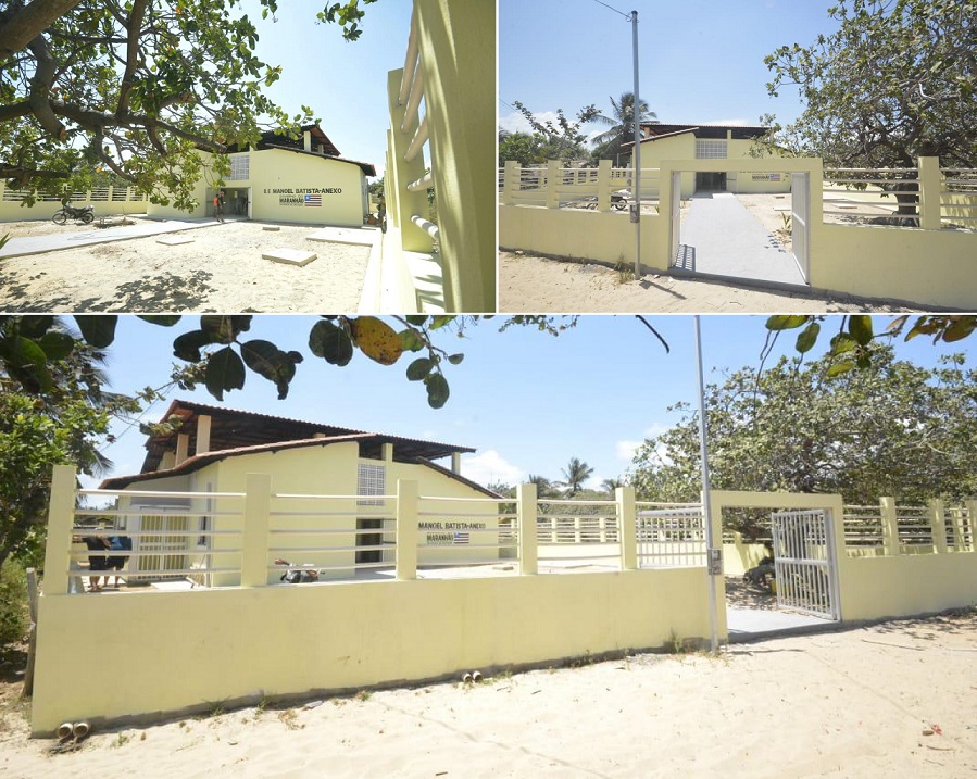 Escola construída na Ilha de Sarney...