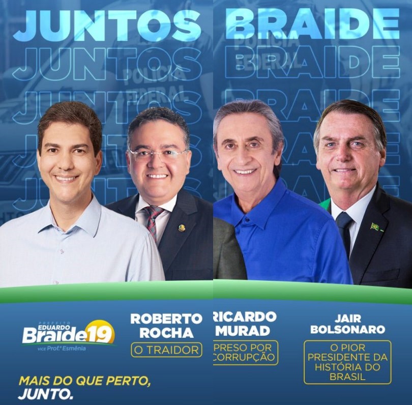 Desde o início da campanha, Braide vem buscando dissociar sua imagem a de seus aliados