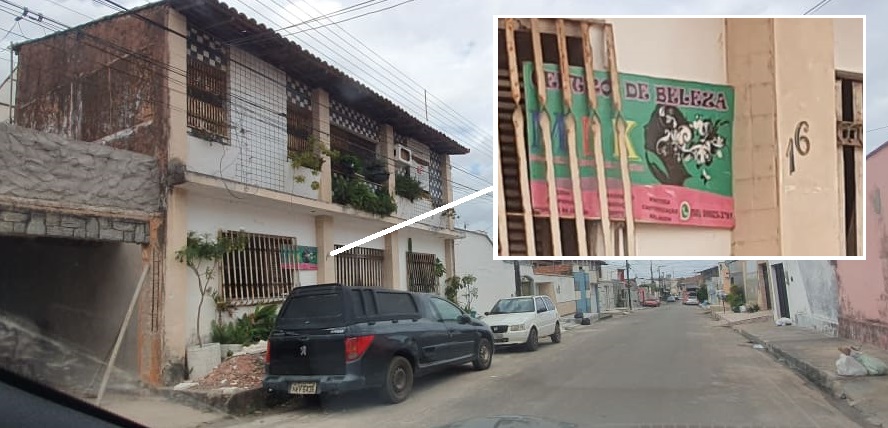 Em vez da empresa E.M Produções Eireli, que fez pesquisa eleitoral em Raposa, no endereço funciona um salão de beleza...
