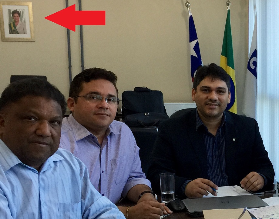 Celso Dias atendeu preitos maranhenses em seu gabinete poucos dias após tomar posse na Superintendência da Codevasf/MA, durante o governo Dilma (PT).