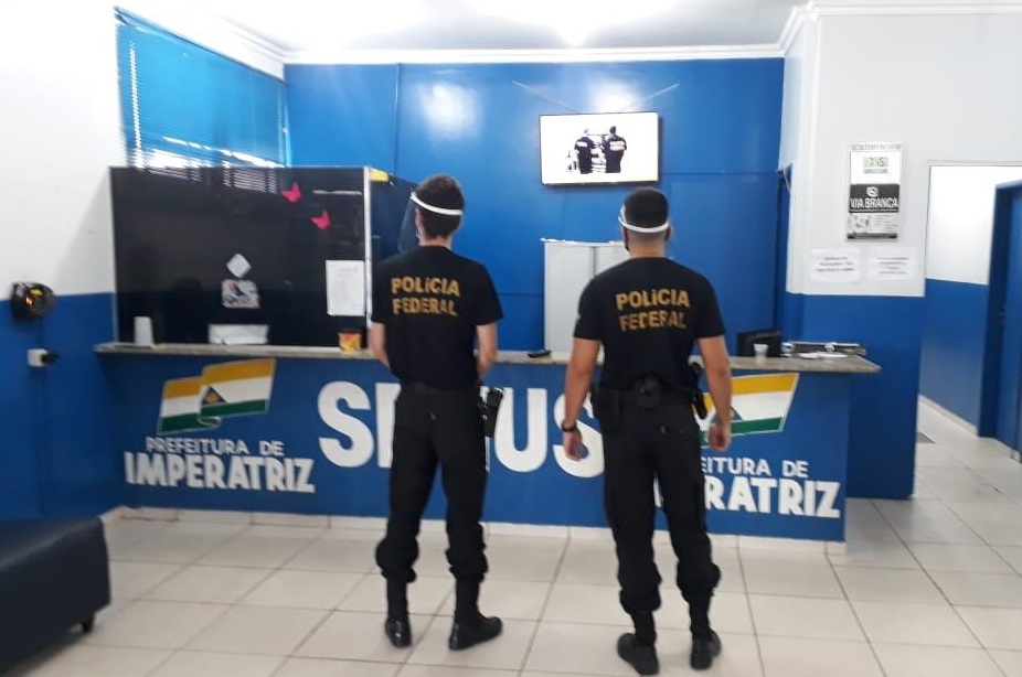 Policia Federal na secretaria Municipal de Saúde de Imperatriz...