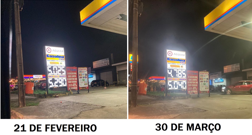 Diferença no preço do combustível após atuação da CPI...