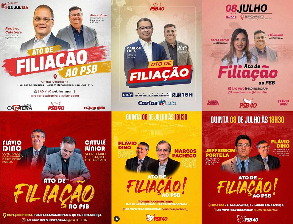 Novos filiados ao PSB do Maranhão...