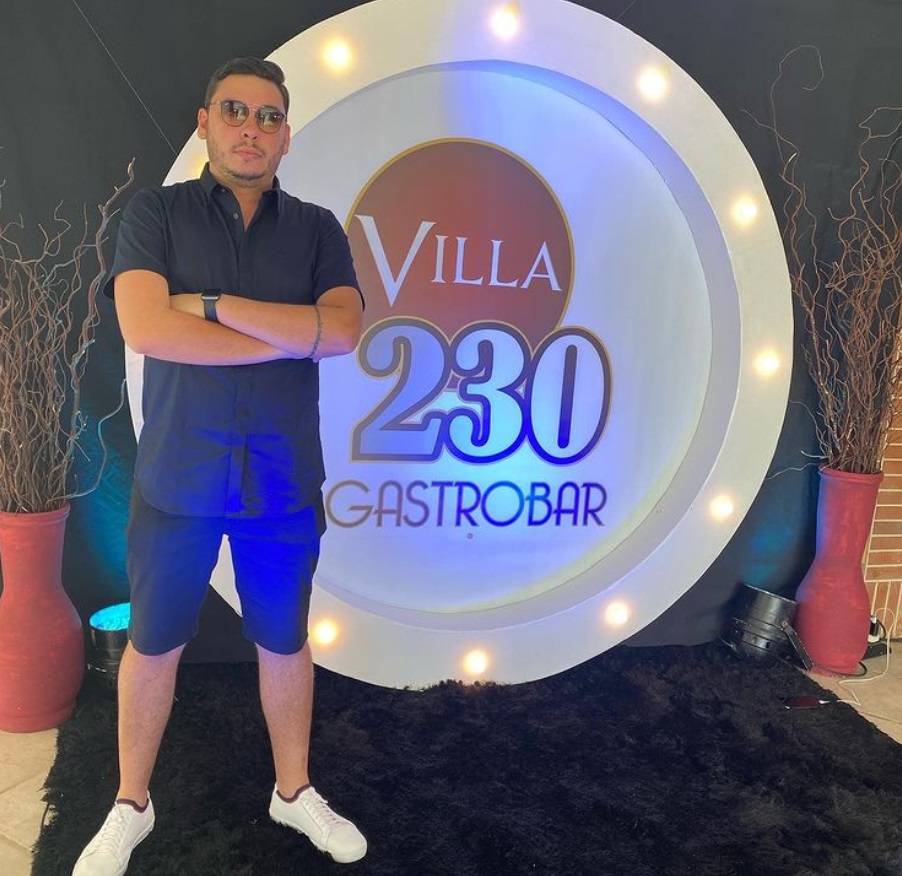 Empresário "Paulo Pina" é o dono do Villa Gastrobar 230, que funciona o mesmo lugar onde era o Restaurante Dona Maria...