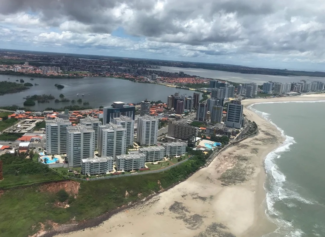 Vista aérea da Lagoa da Jansen, local onde o senador Roberto Rocha pretende construir a réplica da Torre Eiffel