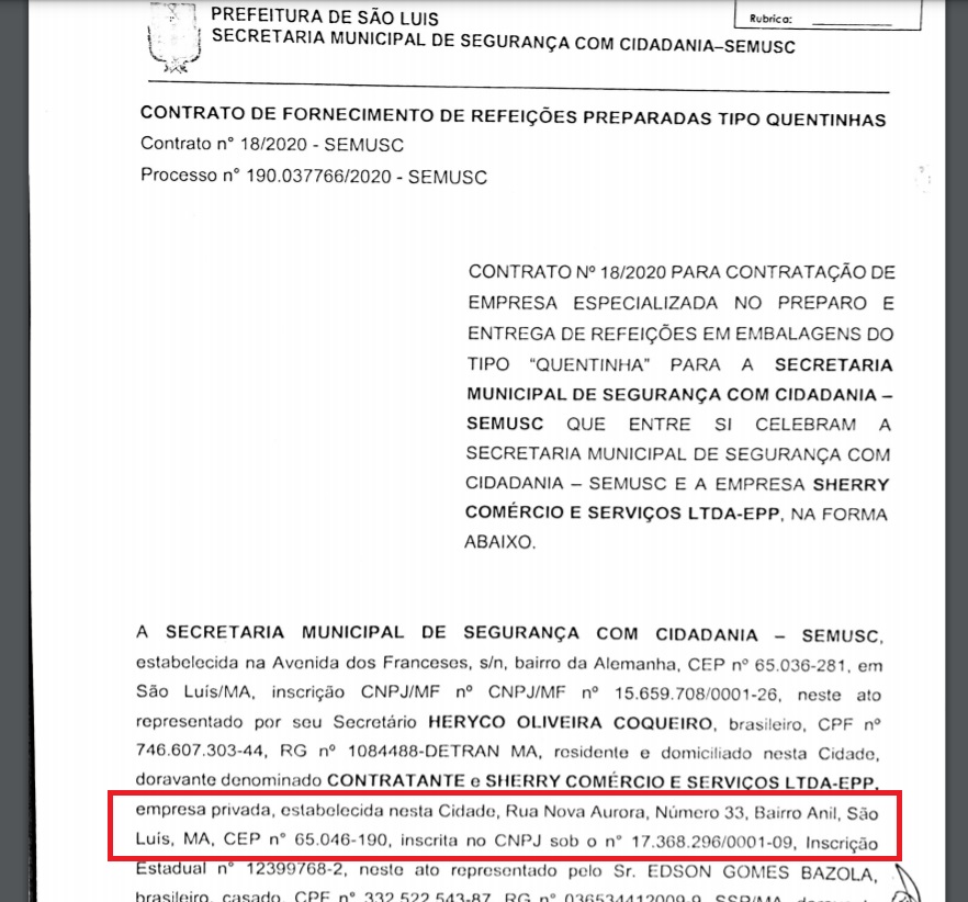 Empresa informou um endereço incompatível com o registro do CNPJ na Receita Federal....