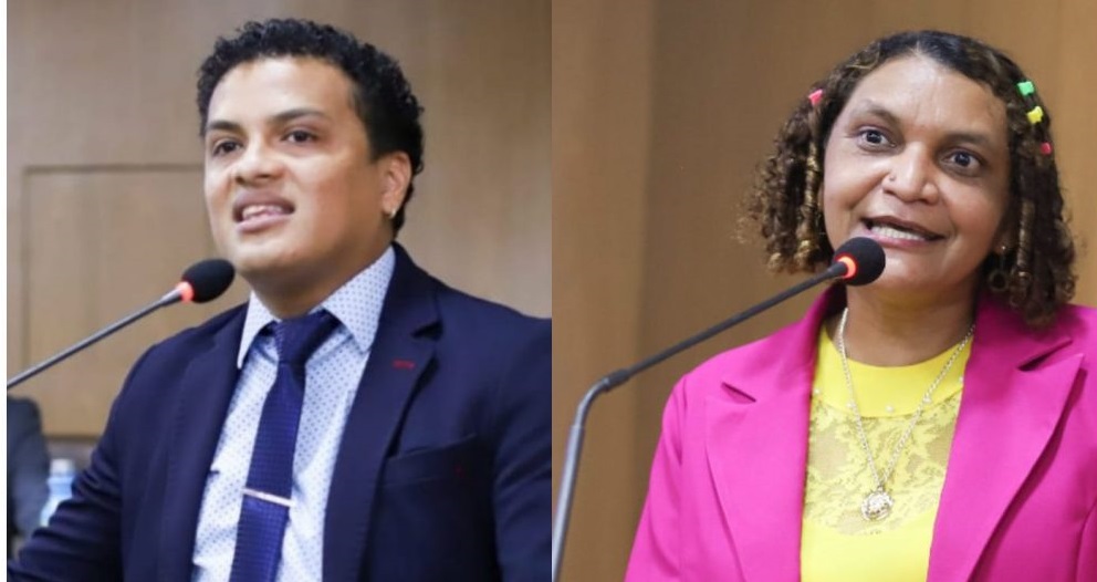 Co-vereadores Jhonatan Soares e Eunice Che, do Coletivo Nós (PT).