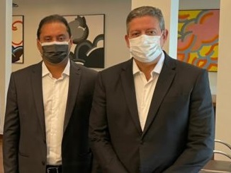 Senador Weverton e o presidente da Câmara, Artur Lira.