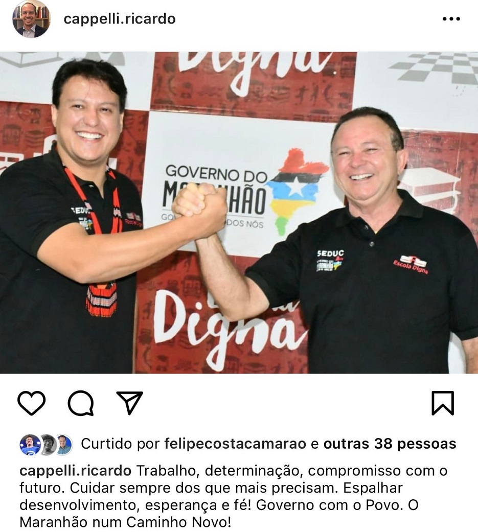 Publicação do titular da SECOM aconteceu neste final de semana...
