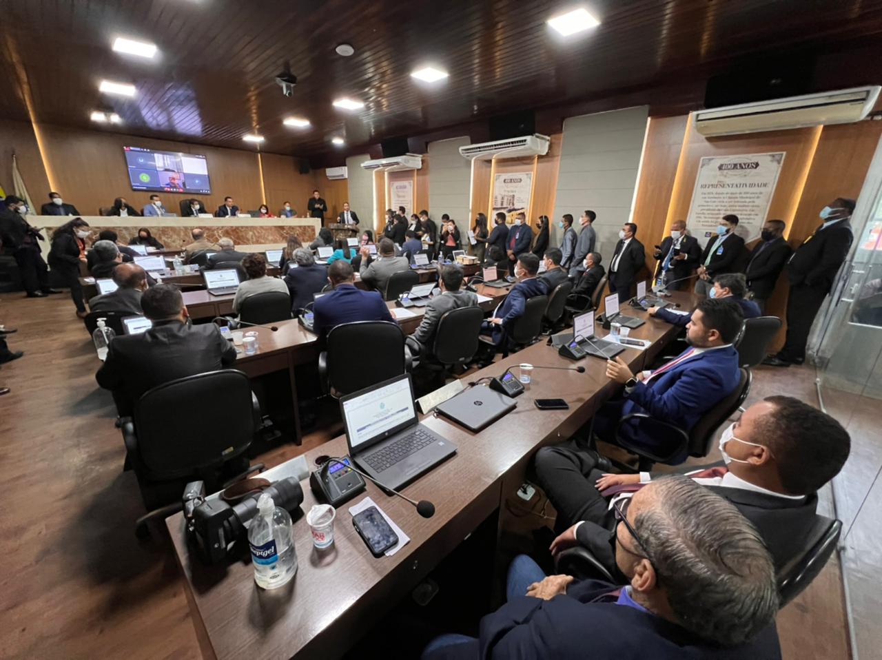 Plenário da Câmara de Vereadores da capital...