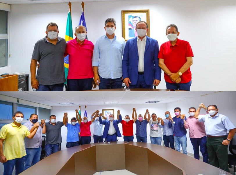 Francisco Nagib levanta o braço de Brandão...