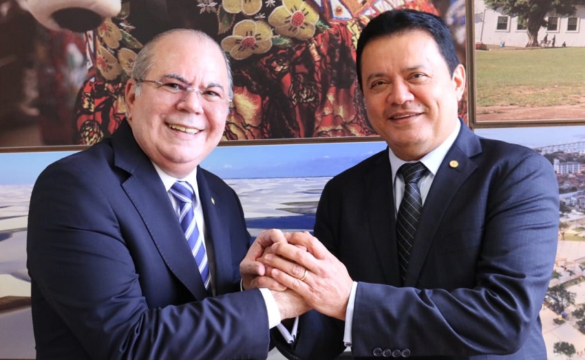 Prefeito Rigo e o deputdo federal Hildo Rocha...
