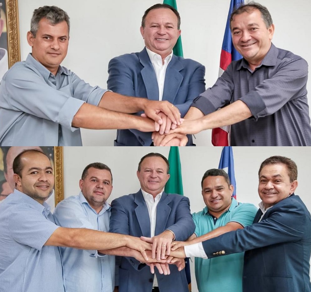 Fernando Coelho, de Bom Jesus das Selvas e Toni Brandão, de Buritirana, deixaram Weverton por Brandão; os dois prefeitos são filiados do PDT...