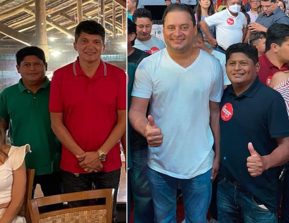 "Deputado Vale" em momentos "políticos" ladeado de Marcos Caldas e Weverton Rocha...
