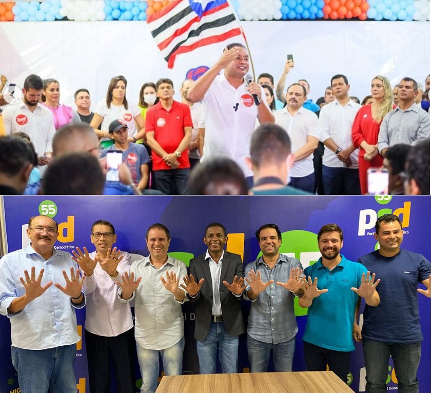Weverton fez festa no Rio Poty Hotel e não filiou ninguém de força político; Edivaldo sozinho, levou para seu partido dois deputados, um federal outro estadual.