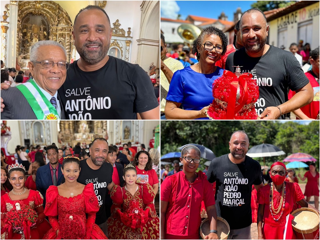 Em Alcântara, deputado Roberto Costa e prefeito padre William participam do encerramento da Festa do Divino