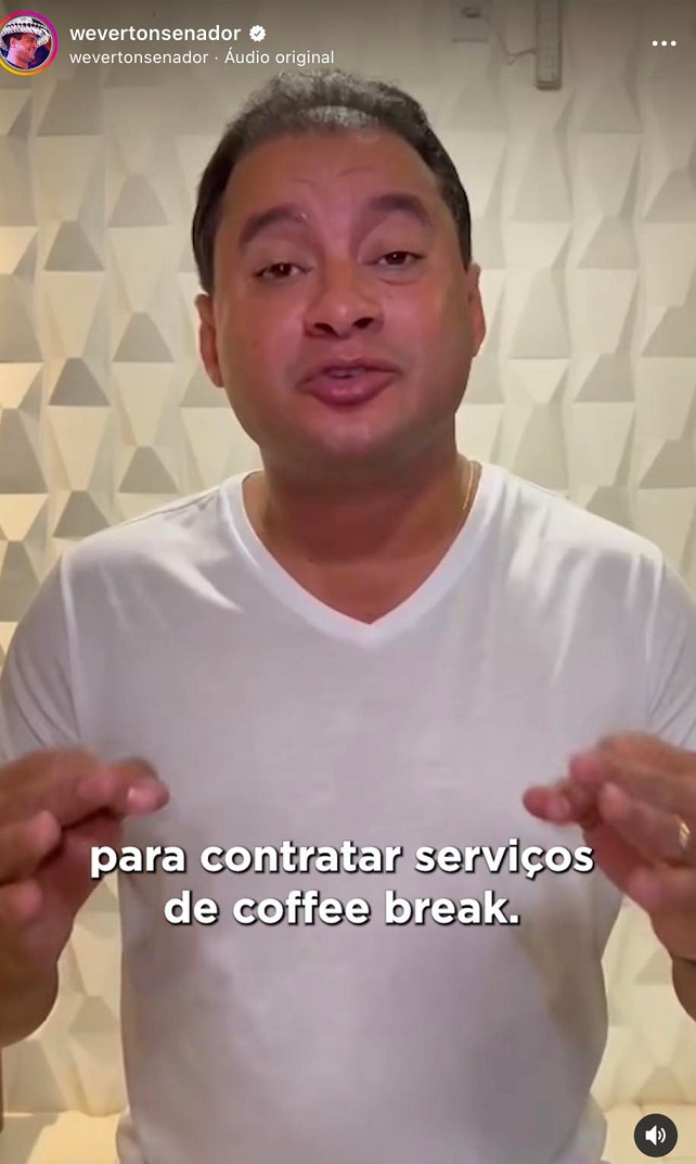 Senador comeu que se lambuzou do coffee break nos sete anos do governo Flávio Dino e agora quer cancelar licitação...