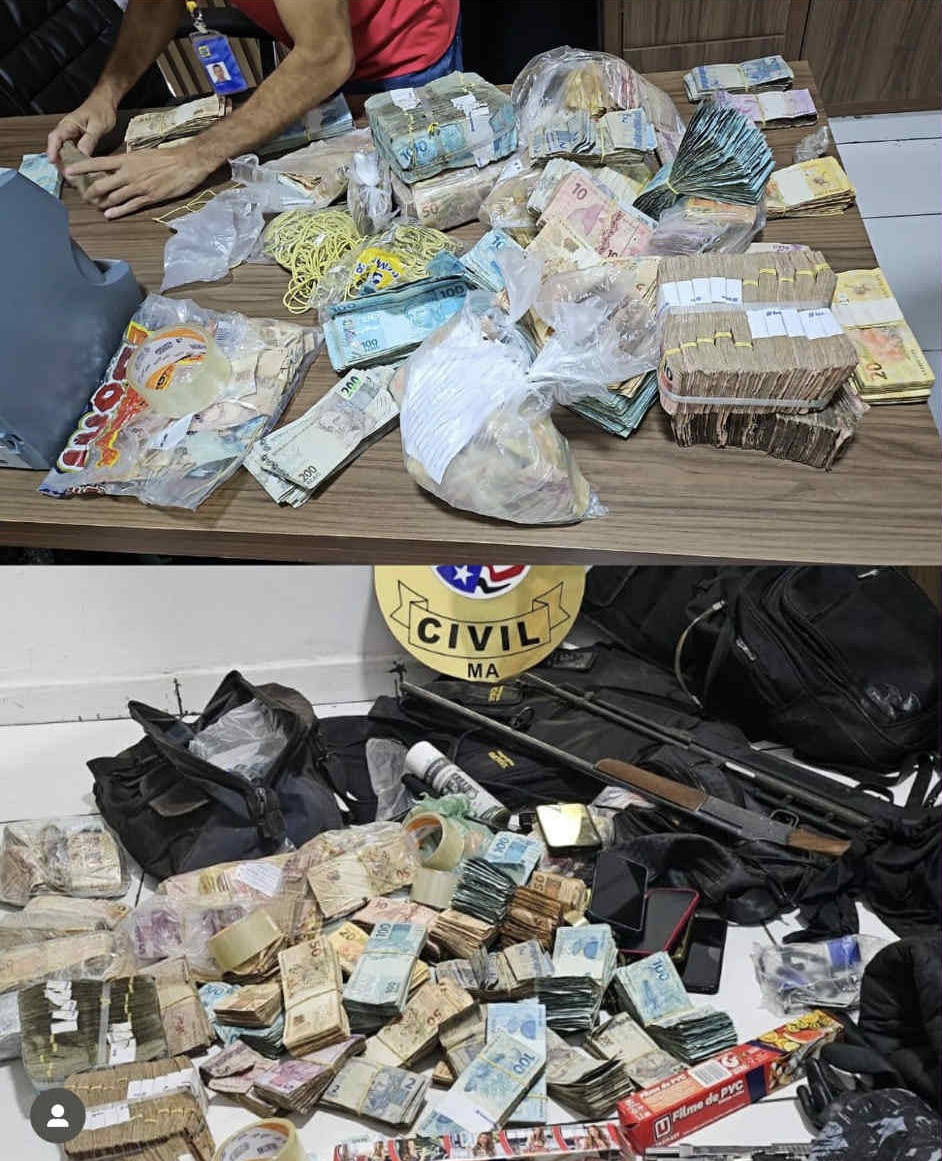 Polícia recupera R$ 700 mil roubados e mata três suspeitos de ataque a carro-forte 