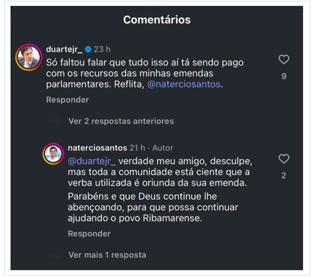 Em resposta ao comentário de Duarte, o vice pediu desculpas e admitiu o erro.