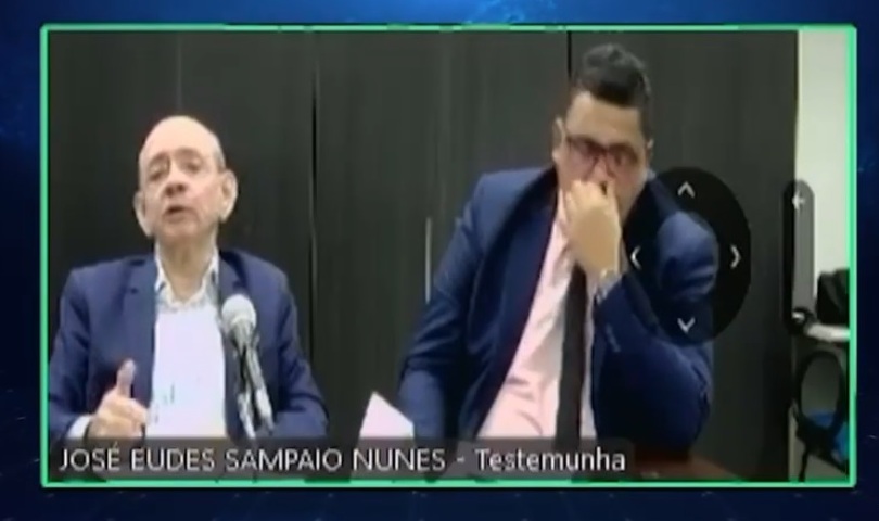 Ex-prefeito de São José de Ribamar durante depoimento no STF.
