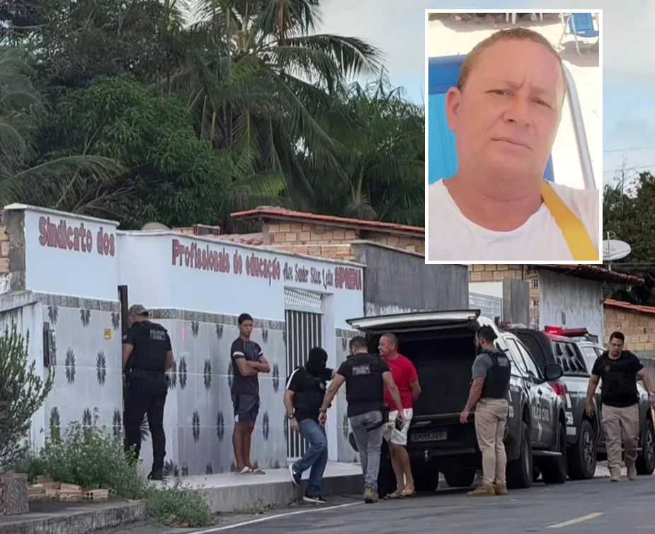 Presidente do Sindicato dos Professores de Porto Rico do Maranhão; Suspeito foi autuado em flagrante após cumprimento de mandado de busca domiciliar..