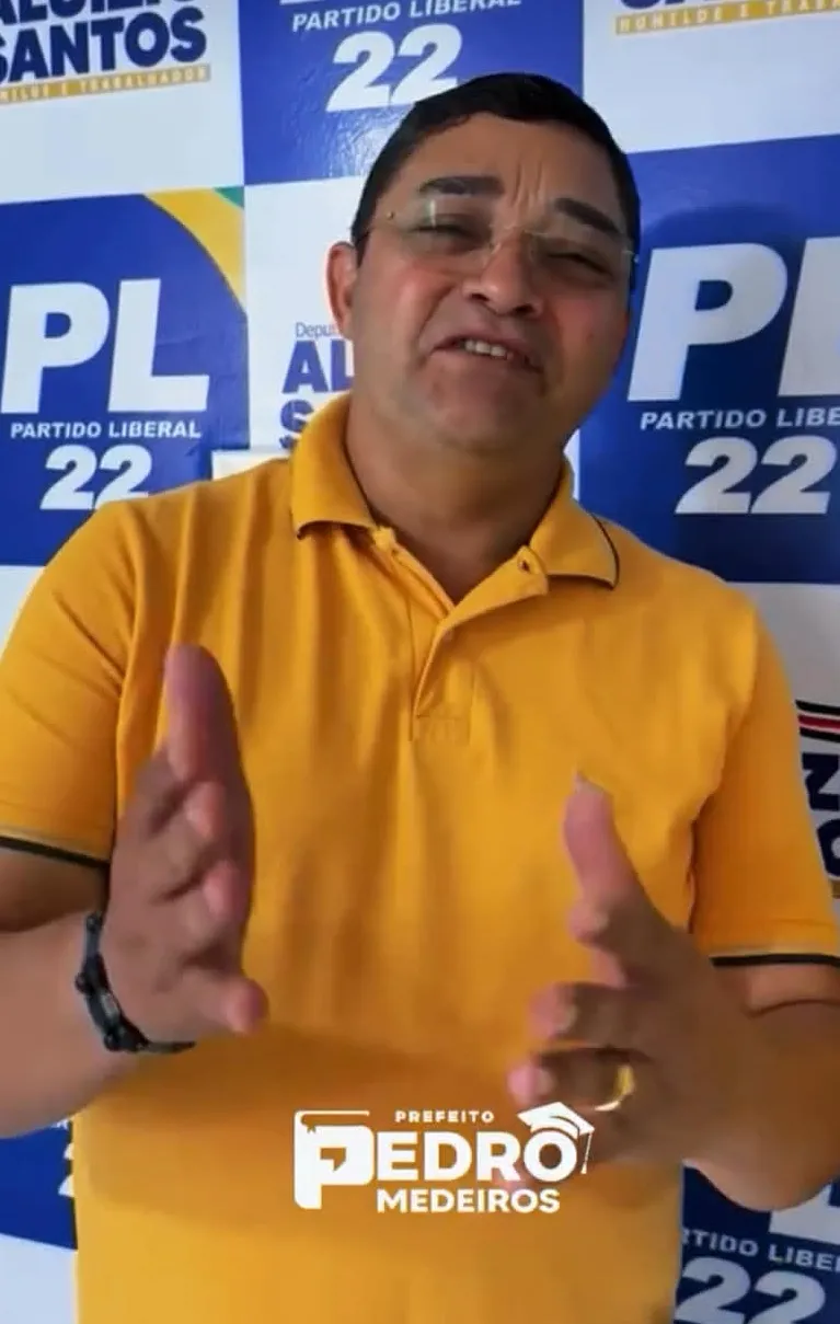 Prefeito Pedro Medeiros, do município de Afonso Cunha.