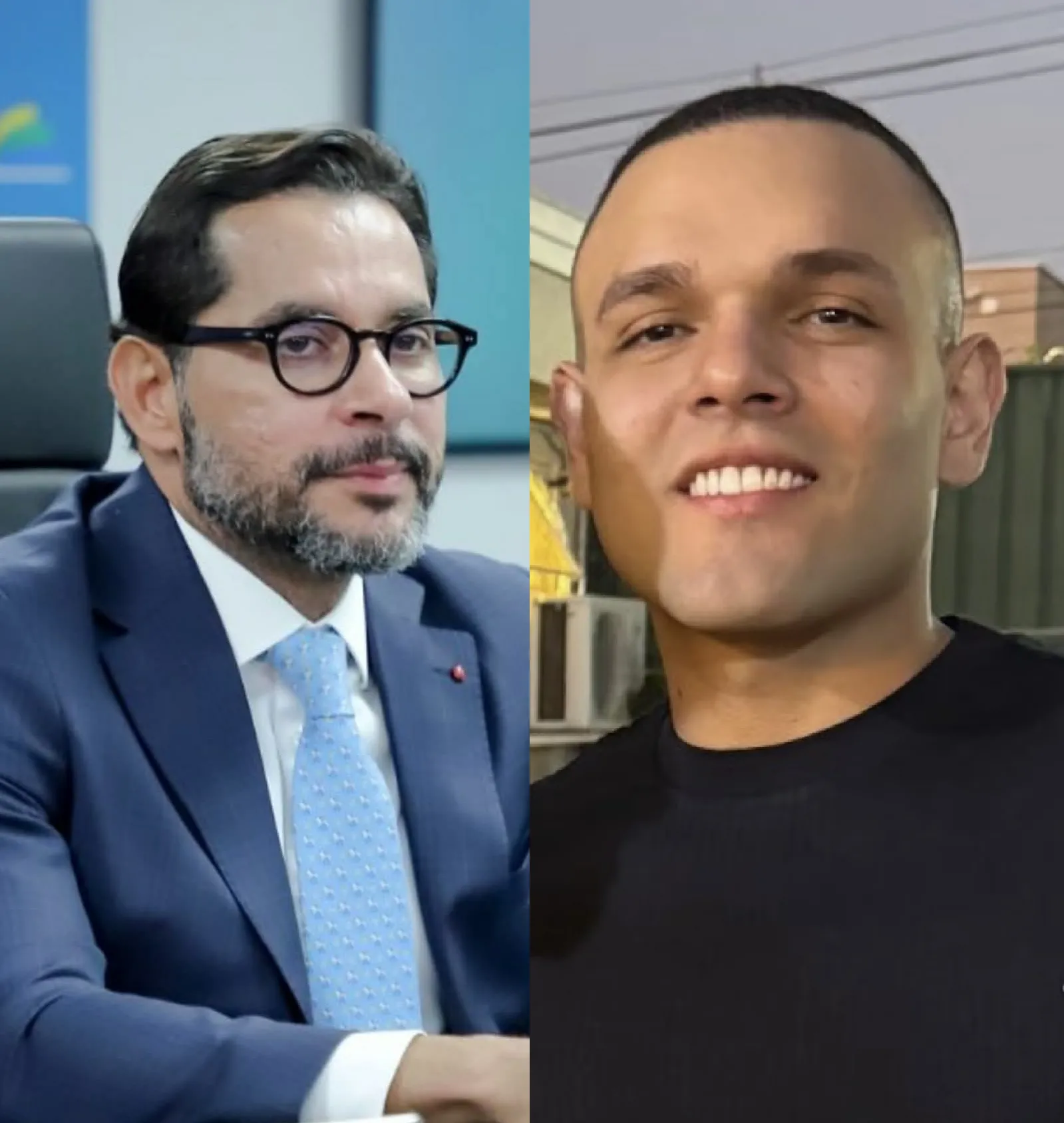 Desembargador Newton Ramosa e o advogado Kevin Marques, filho de Nunes Marques.