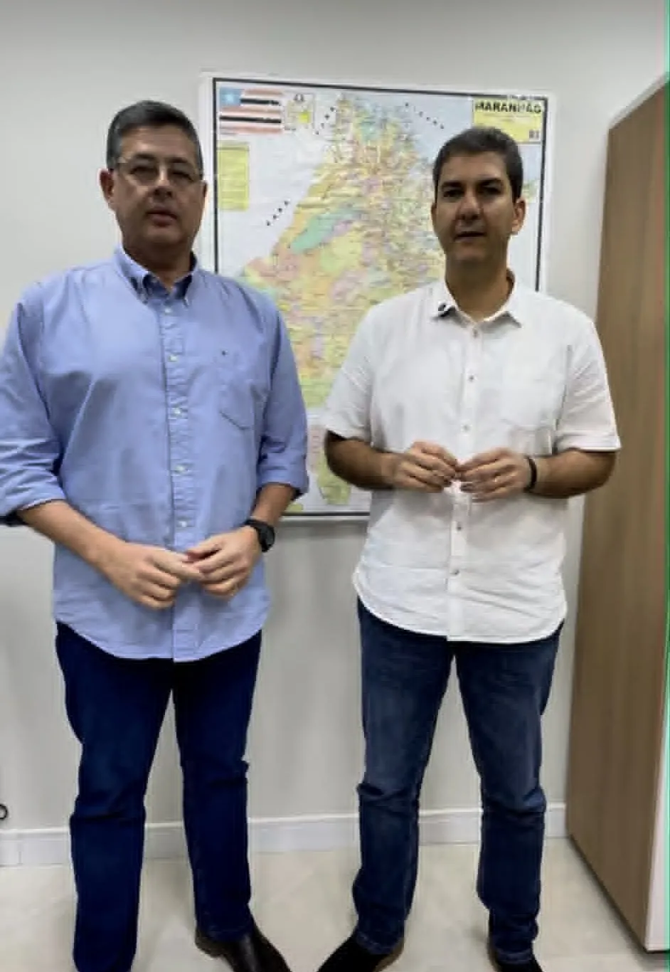 Braide gravou vídeo com Antônio Dino Tavares  anunciando sua pré-candidatura de deputado estadual.