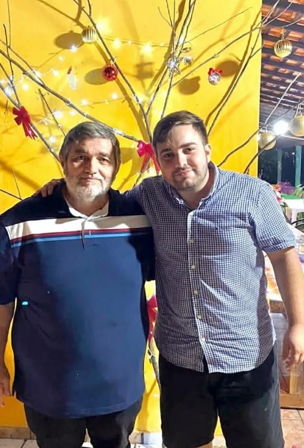 Ex-deputado Kinkas Araújo” e o seu filho, Zé Luiz Martins, dono da empresa “Martins Construção”.