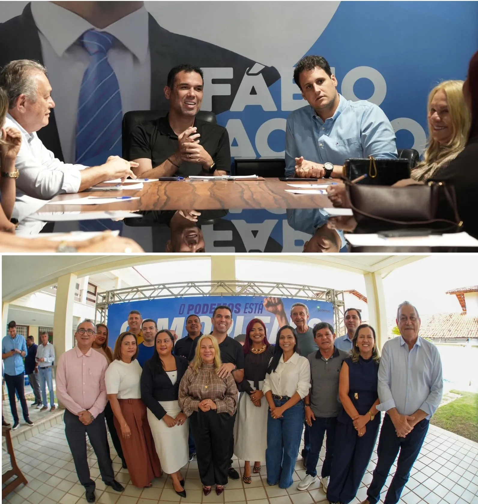 Encontro do Podemos realizado na sede do partido.