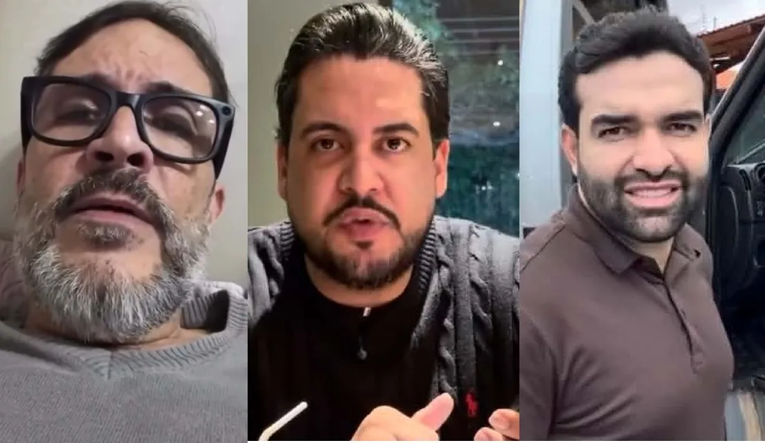 Na ordem das fotos, Hely Henrique acusa Klinsmann Amorim e Vonaldo Soares de dívida de R$ 400 mil.