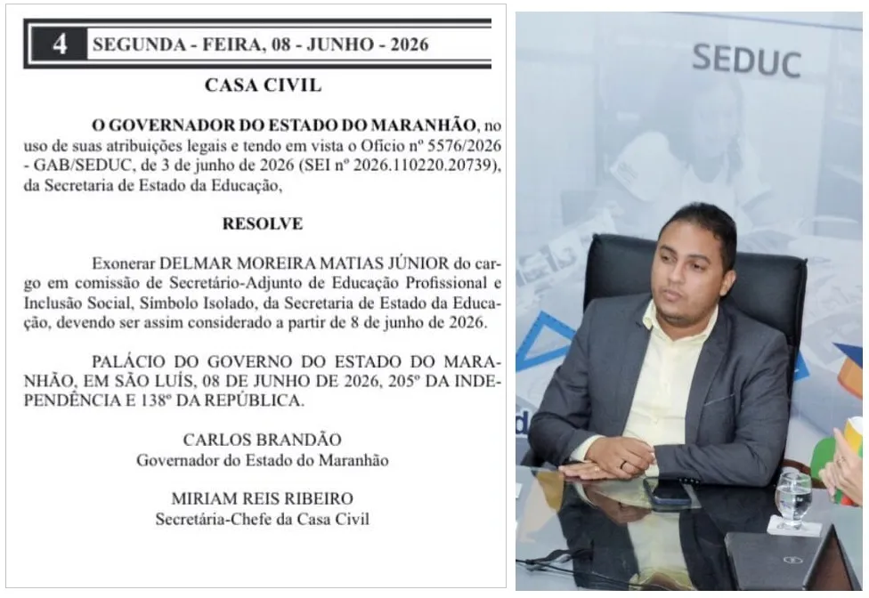 Delmar Moreira Matias Júnior era secretário adjunto de Educação Profissional e Integral da SEDUC.