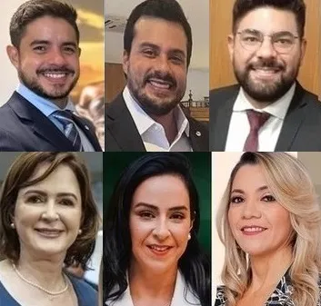 Flávio Costa; Gabriel Ahid; Hugo Passos; Ana Brandão; Lorena Saboya e Josineille Pedroza.