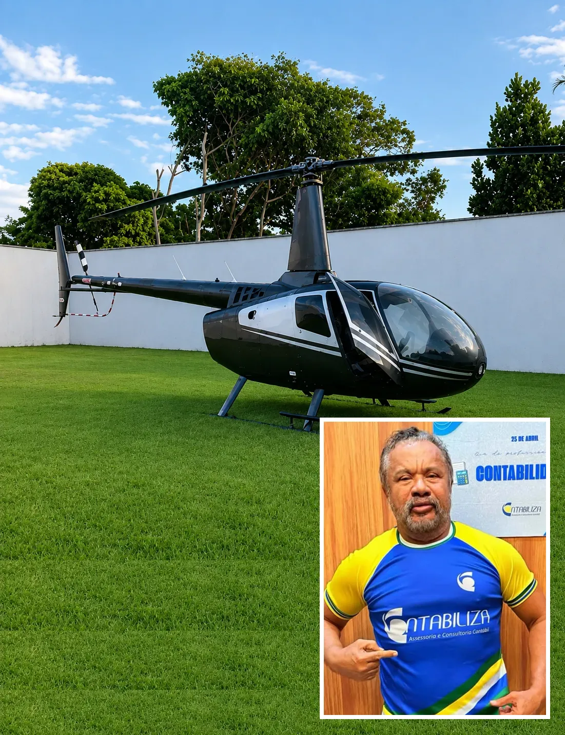 Contador José Dílson é sócio de Josimar em helicóptero apreendido pela Polícia Federal.