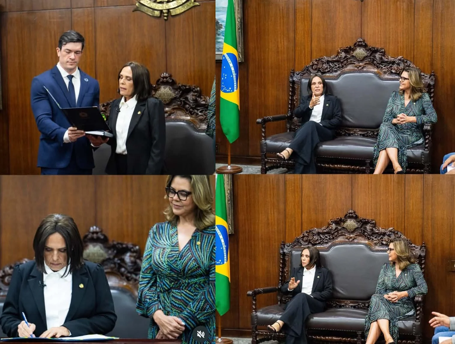 Lourdinha Pereira toma posse no Senado no lugar de Ana Paula Lobato.